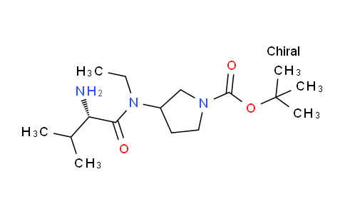 CAS No. 1354028-82-2, tert-Butyl 3-((S)-2-amino-N-ethyl-3-methylbutanamido)pyrrolidine-1-carboxylate