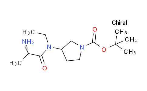 CAS No. 1354026-96-2, tert-Butyl 3-((S)-2-amino-N-ethylpropanamido)pyrrolidine-1-carboxylate