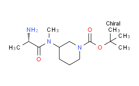 CAS No. 1354025-69-6, tert-Butyl 3-((S)-2-amino-N-methylpropanamido)piperidine-1-carboxylate