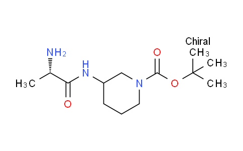 CAS No. 1354023-58-7, tert-Butyl 3-((S)-2-aminopropanamido)piperidine-1-carboxylate