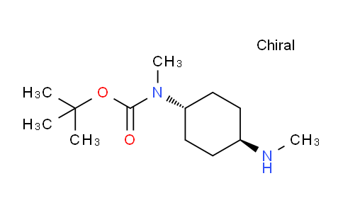 CAS No. 1693660-83-1, tert-Butyl methyl((1r,4r)-4-(methylamino)cyclohexyl)carbamate