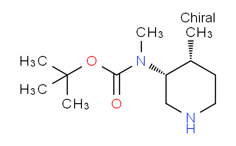 CAS No. 1640972-09-3, tert-Butyl methyl((3R,4R)-4-methylpiperidin-3-yl)carbamate