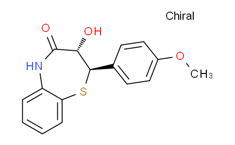CAS No. 30825-34-4, trans-3-Hydroxy-2-(4-methoxyphenyl)-2,3-dihydrobenzo[b][1,4]thiazepin-4(5H)-one