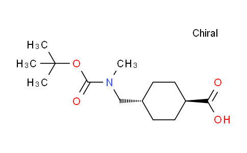 CAS No. 165947-29-5, (1R,4R)-4-(((tert-Butoxycarbonyl)(methyl)amino)methyl)cyclohexanecarboxylic acid