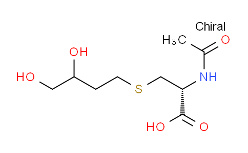CAS No. 144889-50-9, (2R)-2-Acetamido-3-((3,4-dihydroxybutyl)thio)propanoic acid