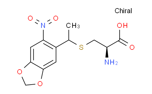 CAS No. 1551078-43-3, (2R)-2-Amino-3-((1-(6-nitrobenzo[d][1,3]dioxol-5-yl)ethyl)thio)propanoic acid