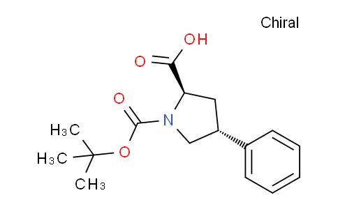 CAS No. 158567-91-0, (2R,4R)-1-(tert-Butoxycarbonyl)-4-phenylpyrrolidine-2-carboxylic acid