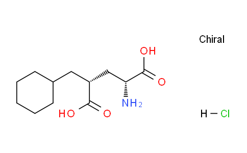 CAS No. 2007916-62-1, (2R,4R)-2-Amino-4-(cyclohexylmethyl)pentanedioic acid hydrochloride