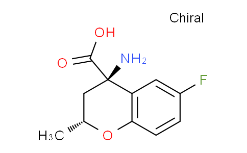 CAS No. 875312-64-4, (2R,4R)-4-Amino-6-fluoro-2-methylchroman-4-carboxylic acid