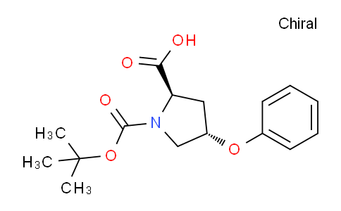 CAS No. 2380783-50-4, (2R,4S)-1-(tert-Butoxycarbonyl)-4-phenoxypyrrolidine-2-carboxylic acid