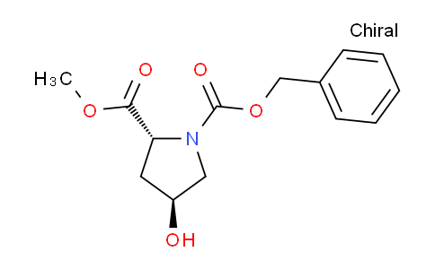 CAS No. 79433-95-7, (2R,4S)-1-Benzyl 2-methyl 4-hydroxypyrrolidine-1,2-dicarboxylate
