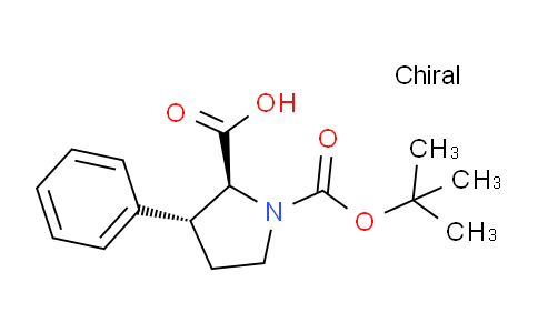 CAS No. 123724-21-0, (2S,3R)-1-(tert-Butoxycarbonyl)-3-phenylpyrrolidine-2-carboxylic acid