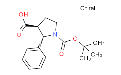 CAS No. 1260590-23-5, (2S,3S)-1-(tert-Butoxycarbonyl)-2-phenylpyrrolidine-3-carboxylic acid