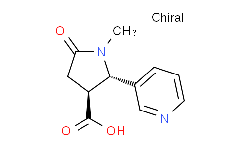 CAS No. 33224-01-0, (2S,3S)-1-Methyl-5-oxo-2-(pyridin-3-yl)pyrrolidine-3-carboxylic acid