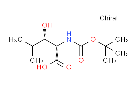 CAS No. 929198-85-6, (2S,3S)-2-((tert-Butoxycarbonyl)amino)-3-hydroxy-4-methylpentanoic acid