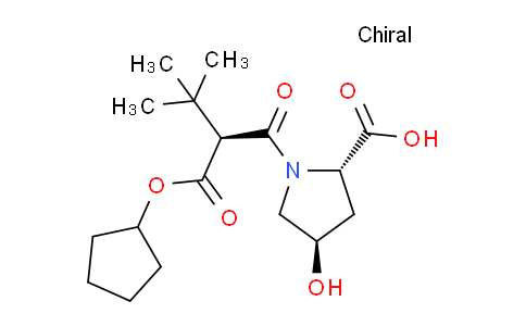 CAS No. 877069-25-5, (2S,4R)-1-((S)-2-((Cyclopentyloxy)carbonyl)-3,3-dimethylbutanoyl)-4-hydroxypyrrolidine-2-carboxylic acid