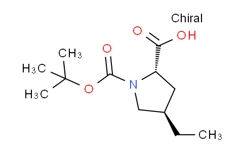 CAS No. 924304-81-4, (2S,4R)-1-(tert-Butoxycarbonyl)-4-ethylpyrrolidine-2-carboxylic acid