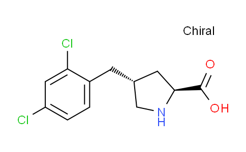 CAS No. 1049980-61-1, (2S,4R)-4-(2,4-Dichlorobenzyl)pyrrolidine-2-carboxylic acid