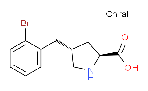 CAS No. 1049978-26-8, (2S,4R)-4-(2-Bromobenzyl)pyrrolidine-2-carboxylic acid