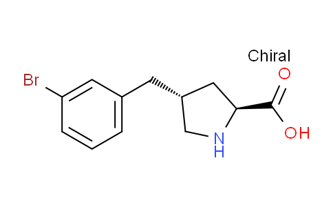 CAS No. 1049978-36-0, (2S,4R)-4-(3-Bromobenzyl)pyrrolidine-2-carboxylic acid