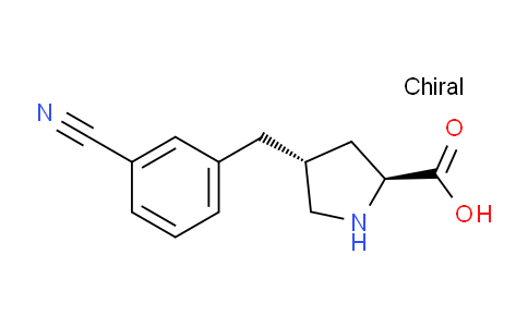 CAS No. 1049981-82-9, (2S,4R)-4-(3-Cyanobenzyl)pyrrolidine-2-carboxylic acid