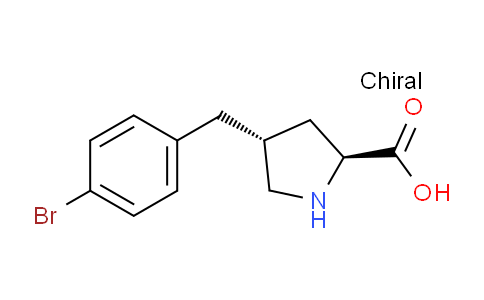 CAS No. 1049978-43-9, (2S,4R)-4-(4-Bromobenzyl)pyrrolidine-2-carboxylic acid