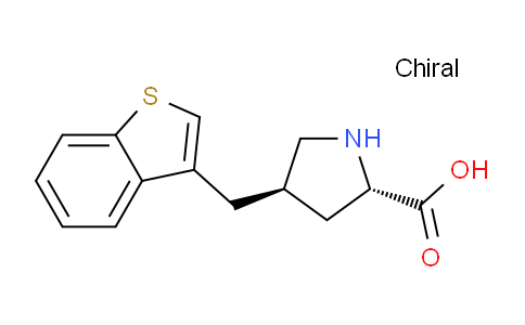CAS No. 1049983-80-3, (2S,4R)-4-(Benzo[b]thiophen-3-ylmethyl)pyrrolidine-2-carboxylic acid