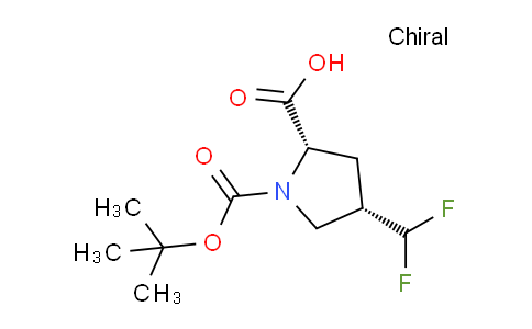 CAS No. 474417-79-3, (2S,4S)-1-(tert-Butoxycarbonyl)-4-(difluoromethyl)pyrrolidine-2-carboxylic acid