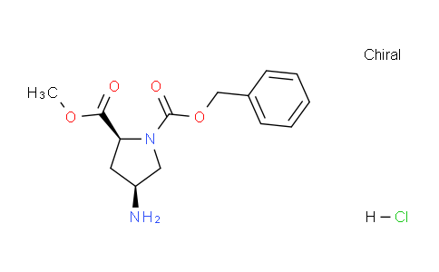 CAS No. 1515919-15-9, (2S,4S)-1-Benzyl 2-methyl 4-aminopyrrolidine-1,2-dicarboxylate hydrochloride