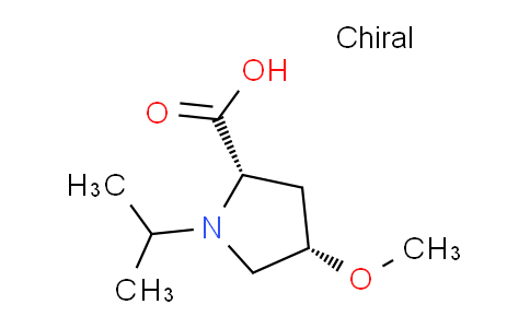 CAS No. 1820571-30-9, (2S,4S)-1-Isopropyl-4-methoxypyrrolidine-2-carboxylic acid