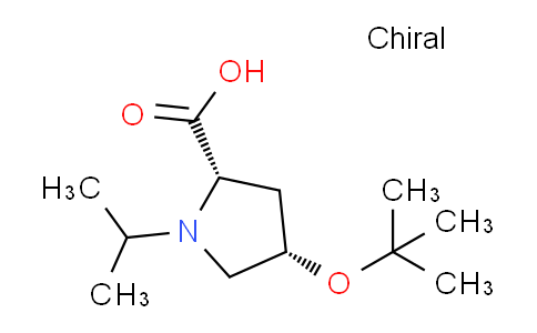 CAS No. 1263078-26-7, (2S,4S)-4-(tert-Butoxy)-1-isopropylpyrrolidine-2-carboxylic acid