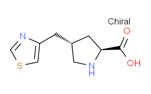 CAS No. 1049982-19-5, (2S,4S)-4-(Thiazol-4-ylmethyl)pyrrolidine-2-carboxylic acid