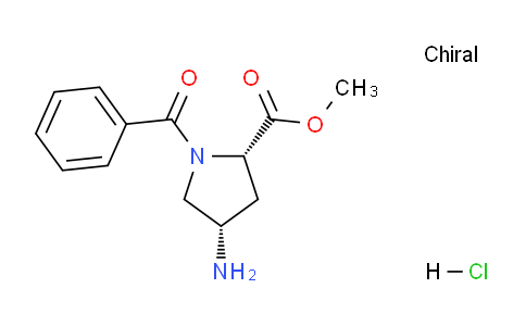 CAS No. 1217476-22-6, (2S,4S)-Methyl 4-amino-1-benzoylpyrrolidine-2-carboxylate hydrochloride