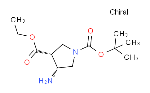 CAS No. 2165860-18-2, (3R,4R)-1-tert-Butyl 3-ethyl 4-aminopyrrolidine-1,3-dicarboxylate