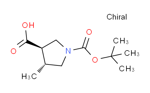 CAS No. 1253791-53-5, (3R,4R)-rel-1-(tert-Butoxycarbonyl)-4-methylpyrrolidine-3-carboxylic acid