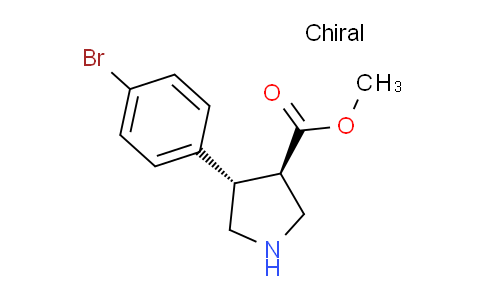 CAS No. 939758-15-3, (3R,4S)-Methyl 4-(4-bromophenyl)pyrrolidine-3-carboxylate