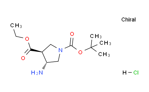 CAS No. 955138-54-2, (3S,4R)-1-tert-Butyl 3-ethyl 4-aminopyrrolidine-1,3-dicarboxylate hydrochloride
