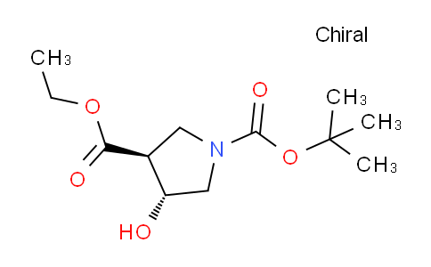 CAS No. 849935-85-9, (3S,4R)-1-tert-Butyl 3-ethyl 4-hydroxypyrrolidine-1,3-dicarboxylate