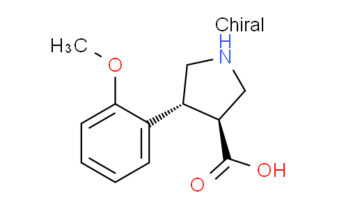 CAS No. 1049978-81-5, (3S,4R)-4-(2-Methoxyphenyl)pyrrolidine-3-carboxylic acid