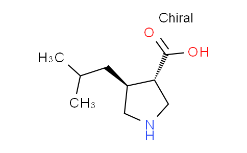 CAS No. 261896-40-6, (3S,4S)-4-Isobutylpyrrolidine-3-carboxylic acid