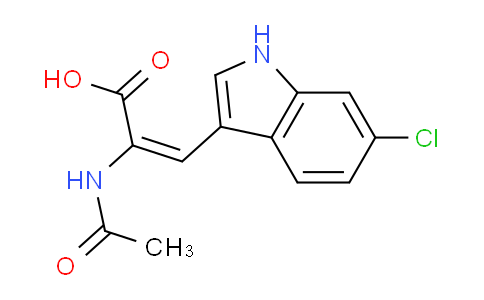 CAS No. 66920-59-0, (E)-2-Acetamido-3-(6-chloro-1H-indol-3-yl)acrylic acid