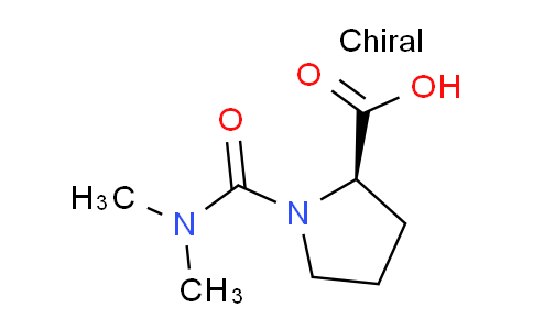 CAS No. 1046139-15-4, (R)-1-(Dimethylcarbamoyl)pyrrolidine-2-carboxylic acid