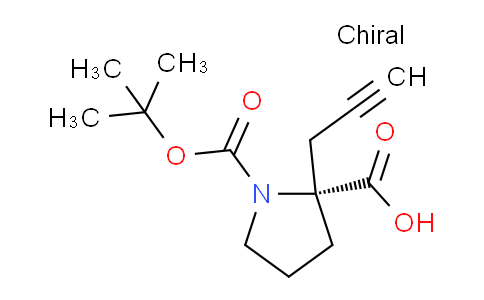 CAS No. 959578-39-3, (R)-1-(tert-Butoxycarbonyl)-2-(prop-2-yn-1-yl)pyrrolidine-2-carboxylic acid