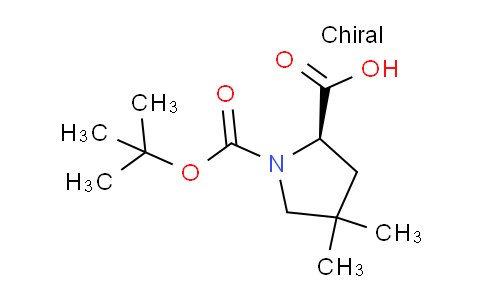 CAS No. 1417743-49-7, (R)-1-(tert-Butoxycarbonyl)-4,4-dimethylpyrrolidine-2-carboxylic acid