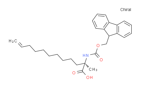 CAS No. 2061996-53-8, (R)-2-((((9H-Fluoren-9-yl)methoxy)carbonyl)amino)-2-methyldodec-11-enoic acid