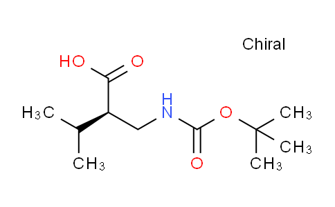 CAS No. 191664-14-9, (R)-2-(((tert-Butoxycarbonyl)amino)methyl)-3-methylbutanoic acid