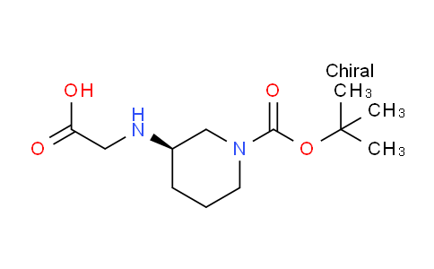 CAS No. 1353994-86-1, (R)-2-((1-(tert-Butoxycarbonyl)piperidin-3-yl)amino)acetic acid