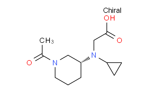 CAS No. 1354003-51-2, (R)-2-((1-Acetylpiperidin-3-yl)(cyclopropyl)amino)acetic acid