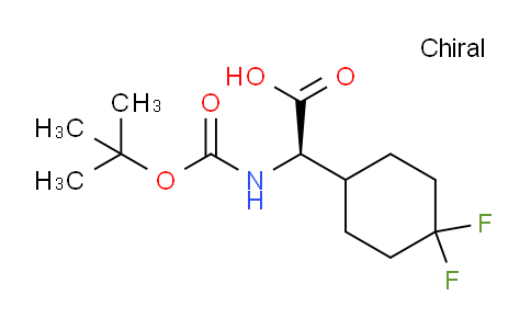 CAS No. 1956437-69-6, (R)-2-((tert-Butoxycarbonyl)amino)-2-(4,4-difluorocyclohexyl)acetic acid