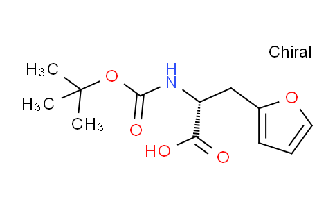 CAS No. 261380-18-1, (R)-2-((tert-Butoxycarbonyl)amino)-3-(furan-2-yl)propanoic acid
